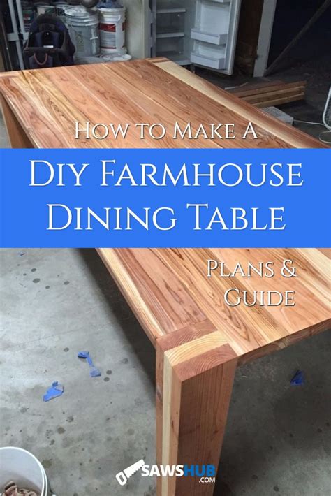 How To Build A Diy Farmhouse Dining Room Table Diy Dining Room Table