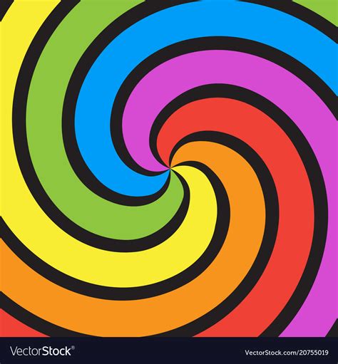 Rainbow Swirl Background Royalty Free Vector Image