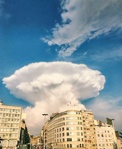 Giant Cumulonimbus Cloud Engulfs Belgrad While Strange
