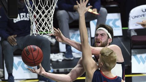 Listed at 6 feet 10 inches (2.08 m) and 235 pounds. No. 1 Gonzaga blows out Saint Mary's 78-55 in WCC semifinals