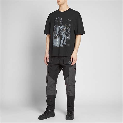 Travis Scott X Air Jordan Embroidered Cargo Pants Black And Smoke Grey