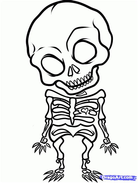 Skeleton Drawing Step By Step At Explore