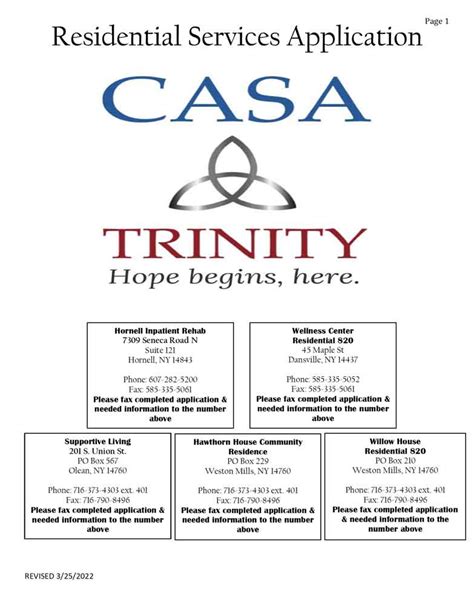 Referrals And Forms Casa Trinity