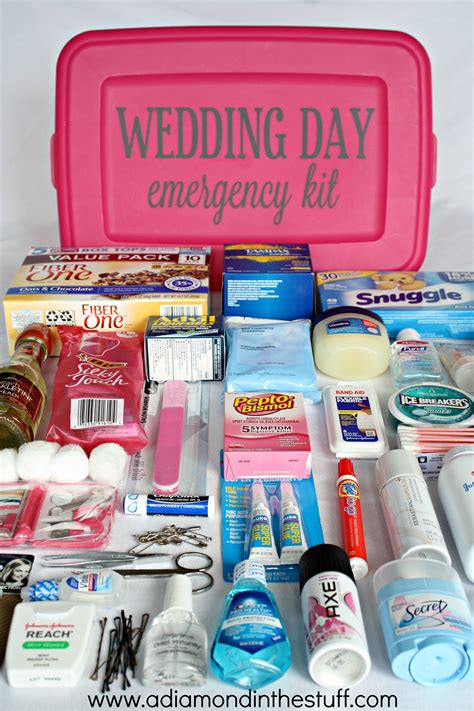 Wedding Day Emergency Kit Kit De Emergencia Para Boda Boda Kits De