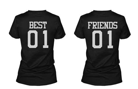 Best 01 Friend 01 Matching Best Friends T Shirts Bff Tees For Two Girls