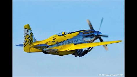 P 51 Precious Metal Low Pass On Tuesday Evening Reno Airraces 2013