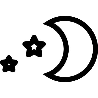 Create your own half moon logo in just a few clicks and without any help! Half Moon with Stars ⋆ Free Vectors, Logos, Icons and ...