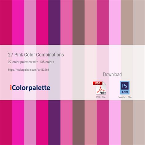 27 Pink Color Combinations Curated Collection Of Color Palettes