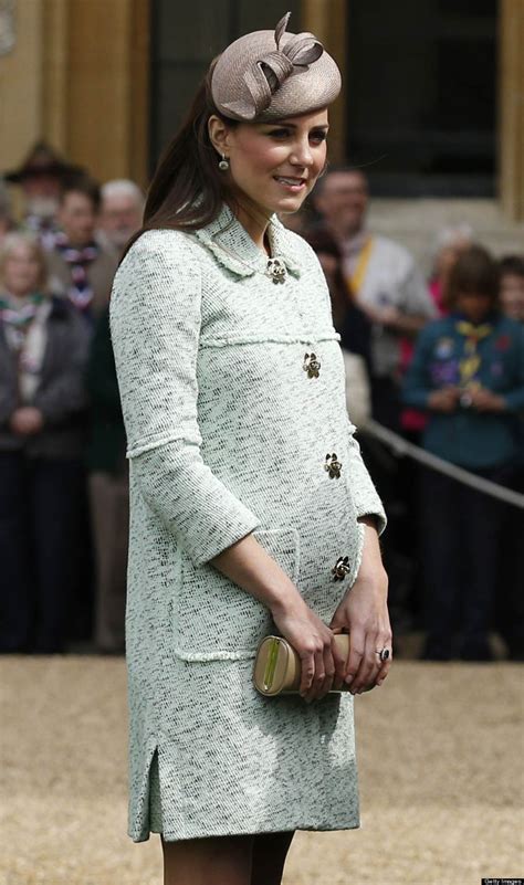 Kate Middleton Shows Off Baby Bump In Cute Mulberry Coat At Scouts