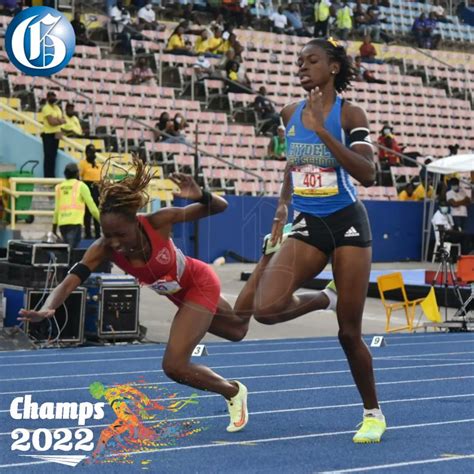 Jamaica Gleaner On Twitter Champs2022 What A Run By Hydels Kerrica Hill A New Meet Record