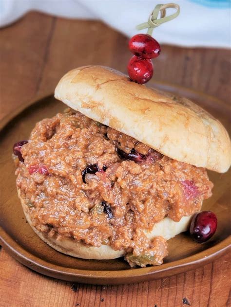 Instant Pot Cranberry Turkey Sloppy Joes This Old Gal