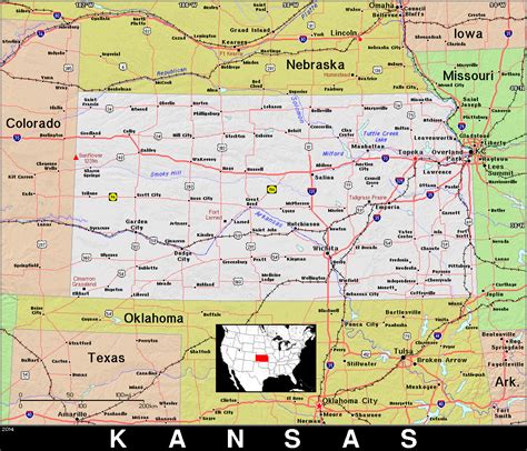 Ks · Kansas · Public Domain Maps By Pat The Free Open Source