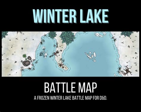 Winter Lake Battle Map By Karmatose02
