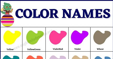 Color Names List Of Colors In English With The Picture Esl Forums 8f9