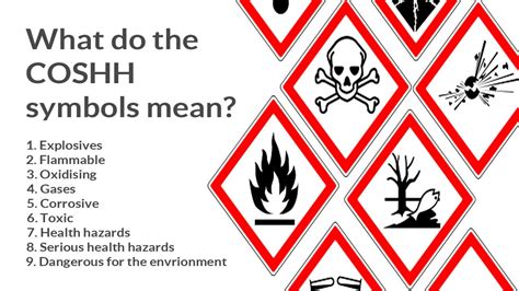 This means that the if the workplace does shift work or has situations where all committee members will not be if you do, what training will they receive? What do the COSHH Symbols Mean in Health and Safety | HSE Network