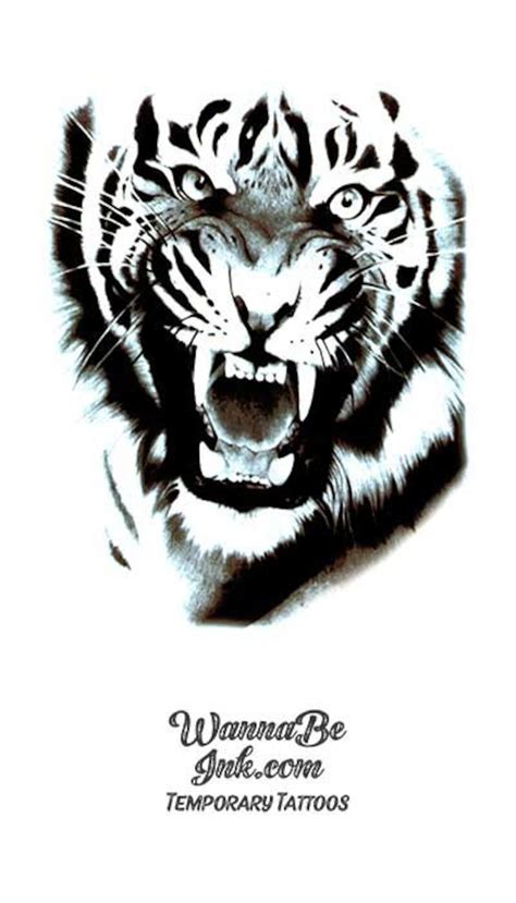 Tiger Temporary Tattoo Etsy