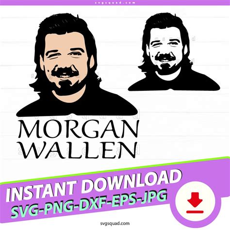 Morgan Wallen Svg Png Cricut 2 Files Morgan Wallen Clipart Svgsquad