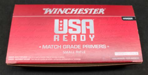 Winchester Usa Ready Large Rifle Primers Match Grade 1000 Count Box