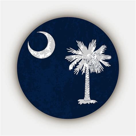 Premium Vector South Carolina State Flag Vector Illustration