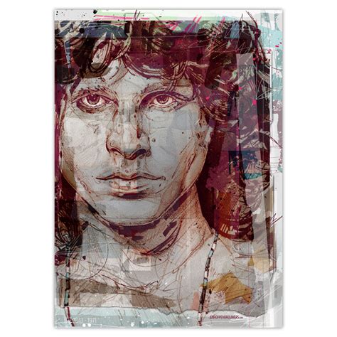 Jim Morrison The Doors Print 50x70cm Jos Hoppenbrouwers Art
