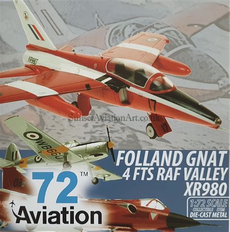 Av 72 22 005 72 Aviation Folland Gnat 4 Fts Raf Valley Xr980