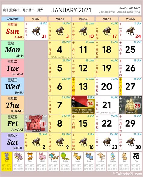 Joint holiday (cuti bersama) joint holiday: Malaysia Calendar Year 2021 - Malaysia Calendar
