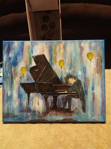 Acrylic Painting Piano Klavierkunst Kunst Klavier