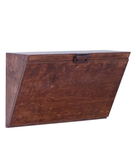 Buy Modern Wall Mounted Study Table In Brown Colour By Lycka Online