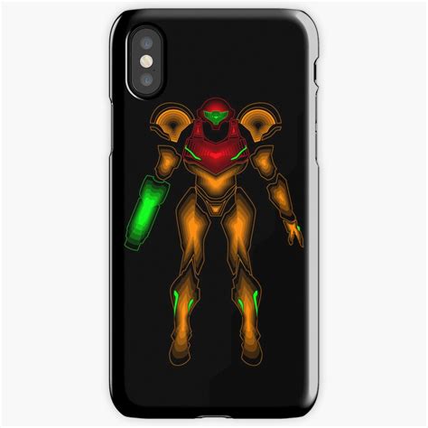 Neon Segmented Samus Aran Iphone Case And Cover By Thedailyrobot