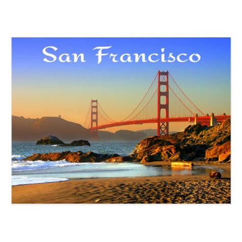 Carte Postale De Golden Gate Bridge San Francisco Zazzle