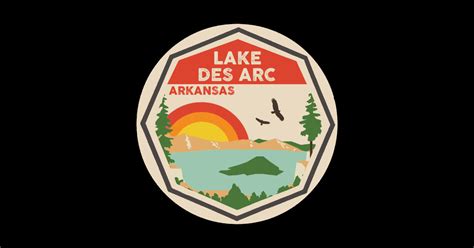 Lake Des Arc Arkansas Colorful Scene Lake Des Arc Sticker Teepublic