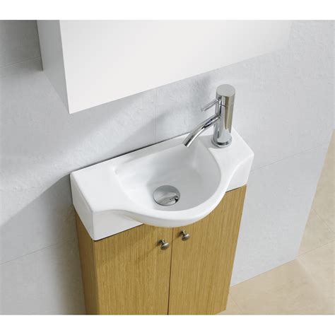 Fine Fixtures 176 Modern Vitreous D Shaped Wall Hung Bathroom Sink