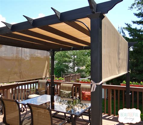 Our canopies, shade sails, and pop ups offer an excellent shade solution for backyards, patios, pools, and more. Our New Pergola - Shade at Last - BEAUTEEFUL Living
