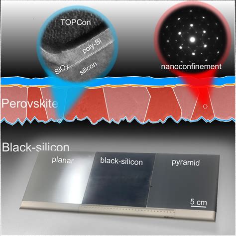 Scientists Develop High Effiencicy Monolithic Perovskite Black Silicon