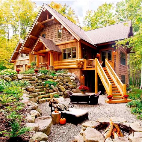 Cool 60 Rustic Log Cabin Homes Plans Design Ideas And Remodel