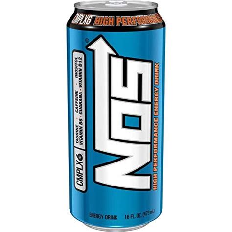 Nos High Performance Energy Drink 16oz Cans Convenience Mart