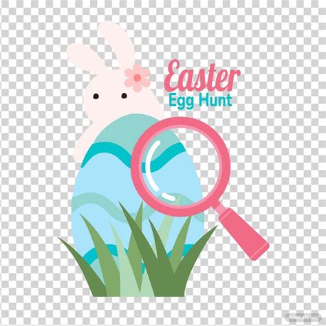 Easter Egg Hunt Clipart In Illustrator Psd Eps Svg Png 