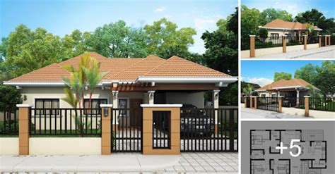 Bungalow House Design In The Philippines With Terrace Bungalow