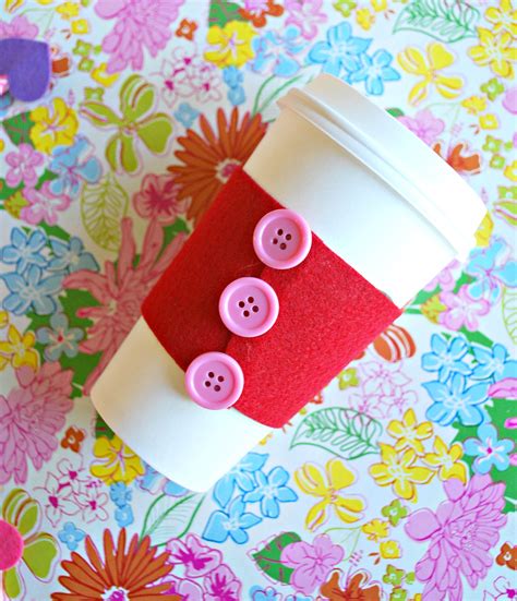 Weve Got These Super Cute No Sew Coffee Cozies Perfect For Valentines