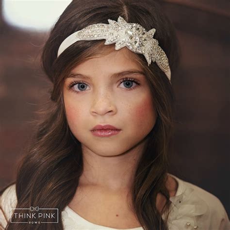 New Flower Girl Rhinestone Headband For Hair Accessories Kids