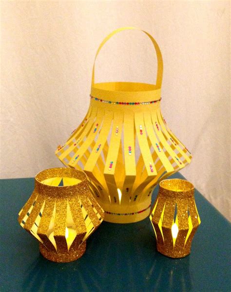 Diy How To Make A Table Top Paper Craft Diwali Lantern Anokhi Life