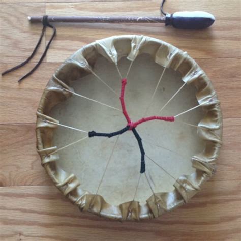 14 X 3 Authentic Native American Hand Drum And Drum Etsy