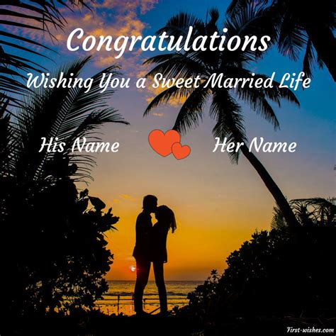 Congratulations Wedding Wishes Images With Name