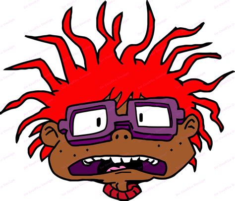 Head Chuckie Finster African American Rugrats Svg 3 Svg Dxf Etsy Canada