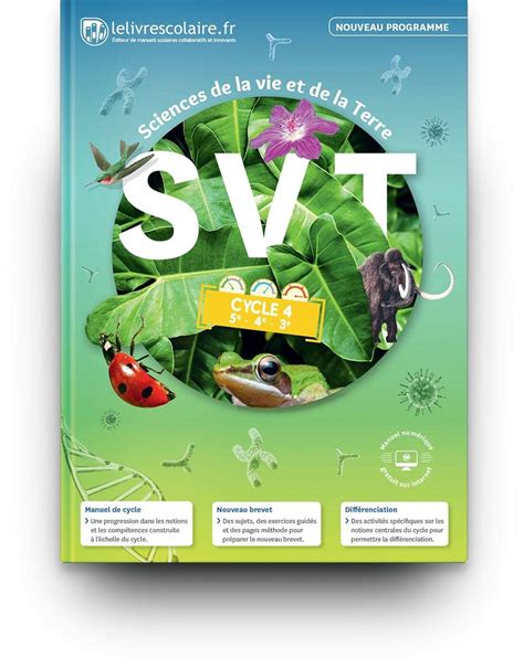 SVT Cycle 4 5e 4e 3e Manuel élève Lelivrescolaire fr Amazon fr