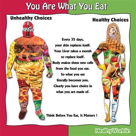You Are What You Eat Junk Food Will Make Your Body Junk Opt For Healthier Food Choices And