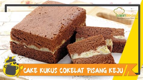 Bagilah menjadi dua adonan satu bagian tuangkan diloyang 24x17x7 cm yang dialas kertas roti tanpa dioleskan margarine atau mentega 5. Resep Kue Natal: Resep Cake Kukus Cokelat Pisang Keju - YouTube