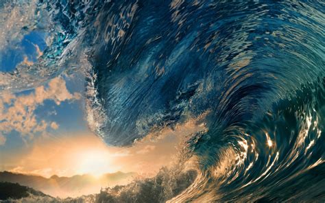 Waves Tropical Ocean Wallpaper