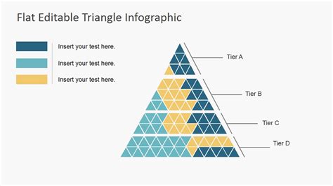 Flat Editable Triangle Infographic Slidemodel