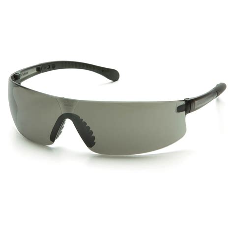 pyramex provoq safety glasses gray lens gray frame